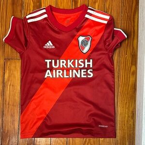Adidas RIVER PLATE Kids Red and Orange Soccer Jersey